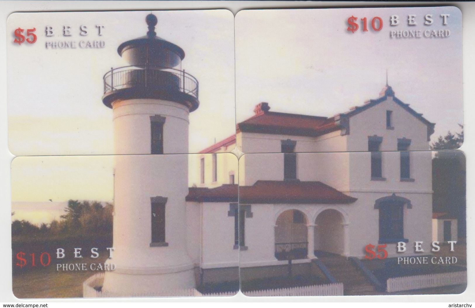 LIGHTHOUSE BEACON SET OF 7 PUZZLES - Vuurtorens