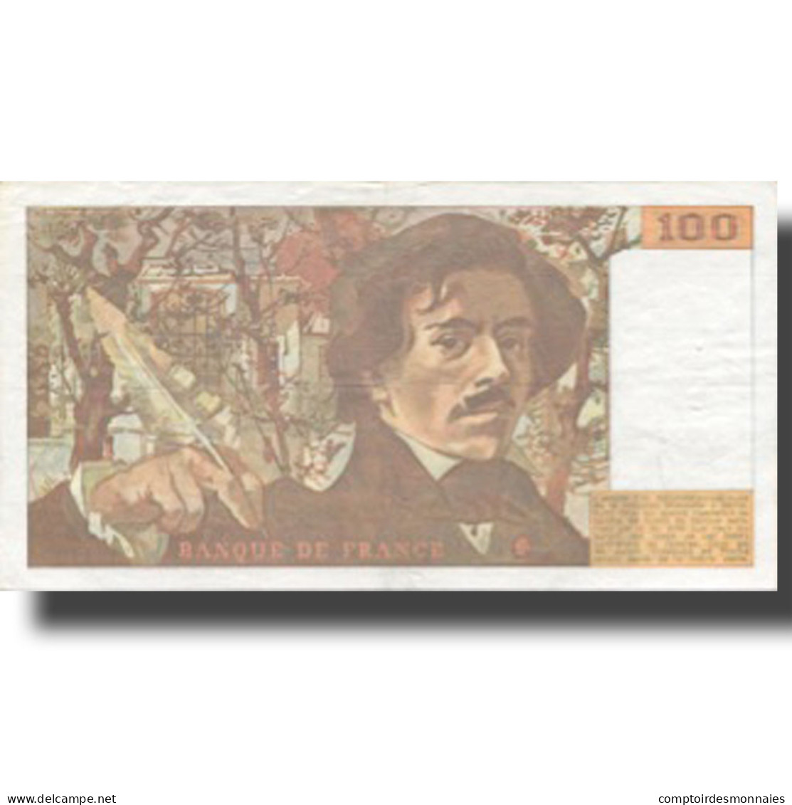 France, 100 Francs, Delacroix, 1978, 1986, TTB+, Fayette:69.10, KM:154b - 100 F 1978-1995 ''Delacroix''