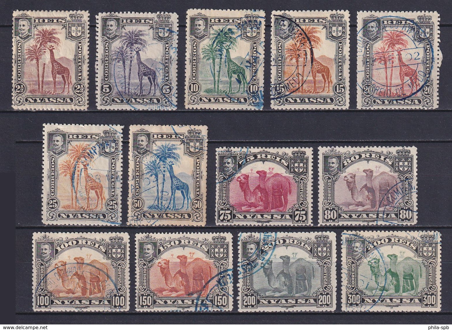 NYASSA 1901, MI# 27-39, Animals, Used - Nyassa
