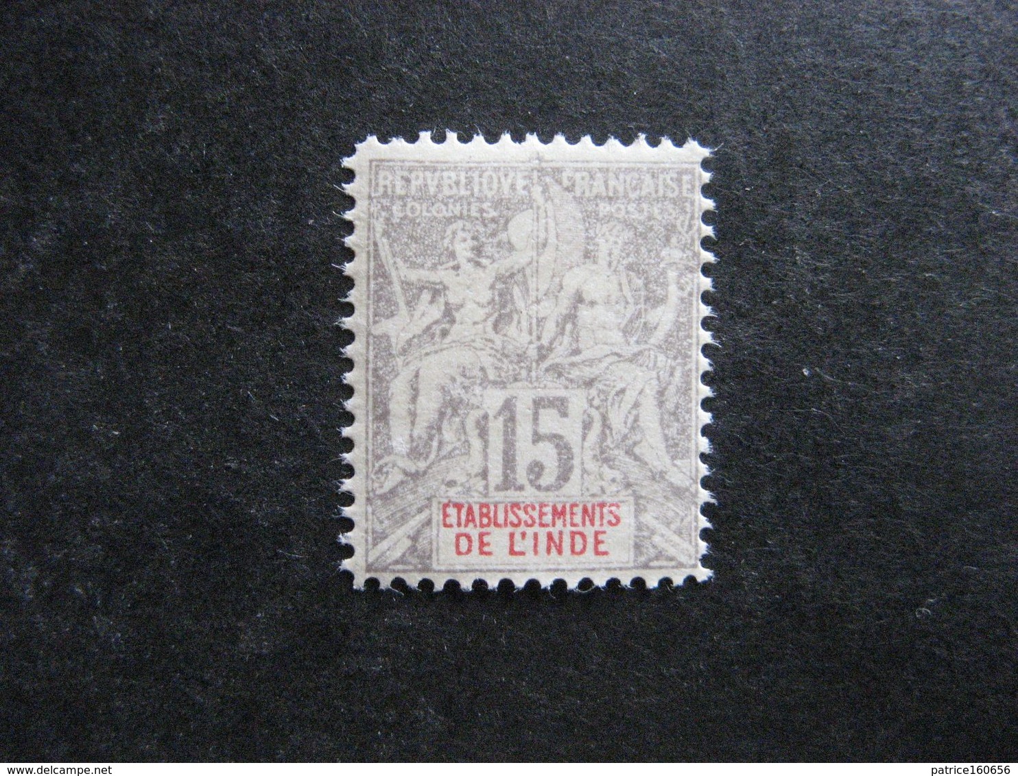 Inde:  TB N° 15. Faux Fournier, Neuf XX . - Unused Stamps