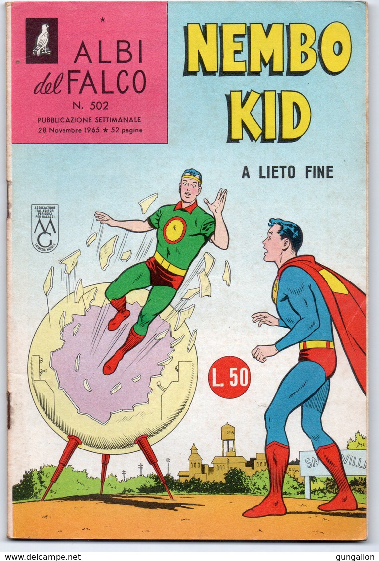 Albi Del Falco "Nembo Kid" (Mondadori 1965) N. 502 - Super Héros