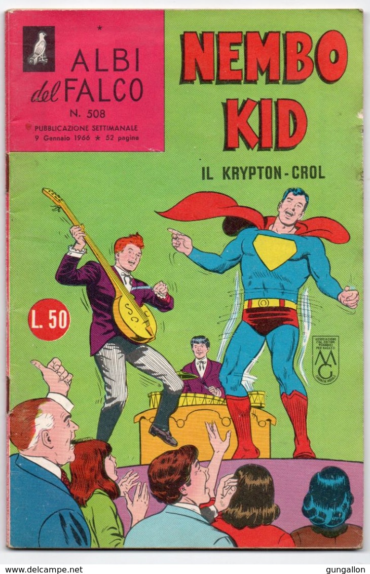 Albi Del Falco "Nembo Kid" (Mondadori 1966) N. 508 - Super Héros