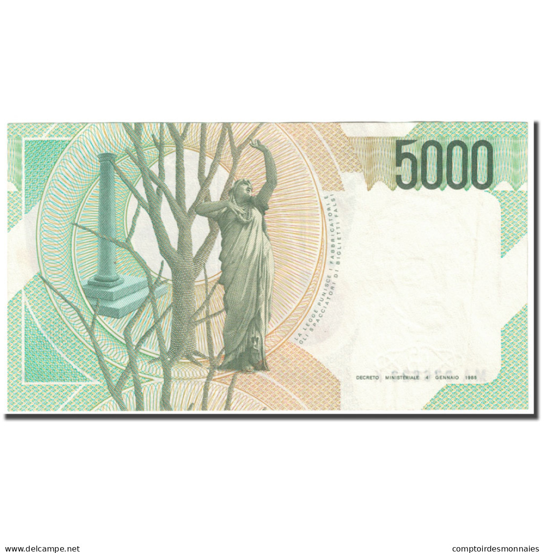 Billet, Italie, 5000 Lire, 1985, 1985-01-04, KM:111a, NEUF - 5.000 Lire