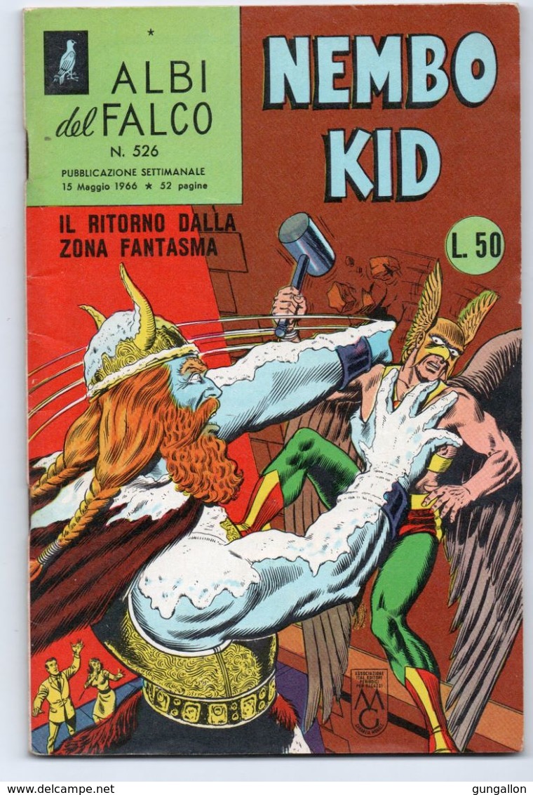 Albi Del Falco "Nembo Kid" (Mondadori 1966) N. 526 - Super Héros
