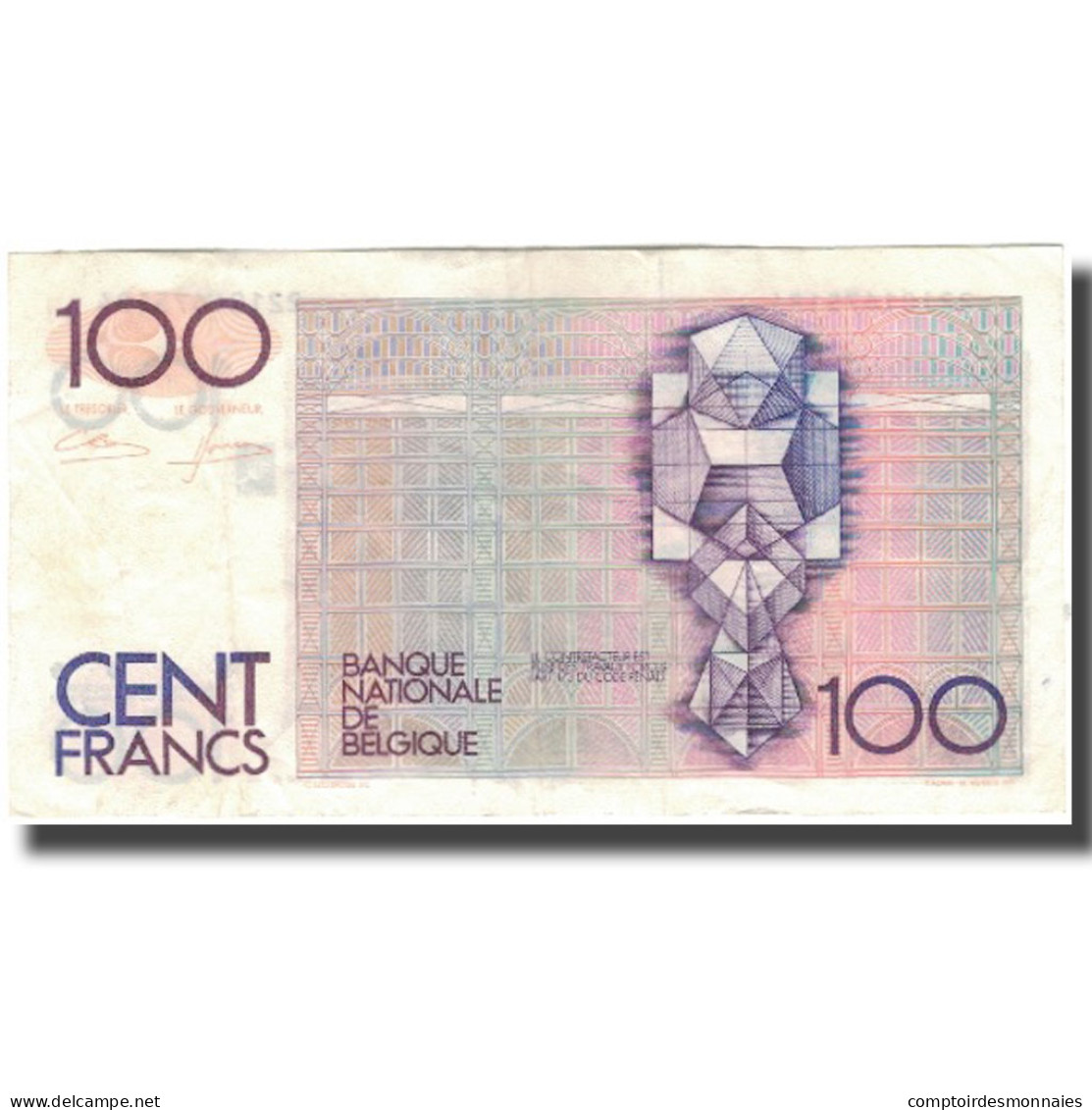 Billet, Belgique, 100 Francs, KM:140a, TTB - 100 Francs