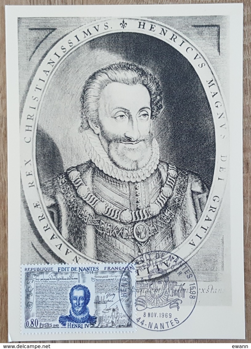 CM 1969 - YT N°1618 - HENRI IV / EDIT DE NANTES - 1960-1969