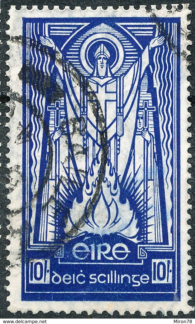 Ireland 1937 KGVI 10s  M SG 104. Sc 98 - Used Stamps