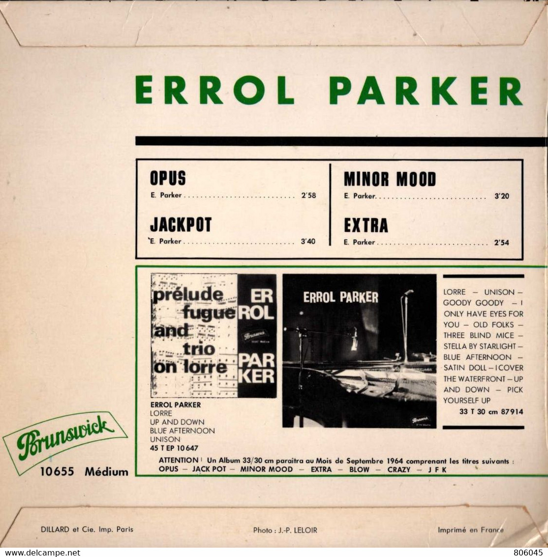 Errol Parker - Opus, ... - Jazz
