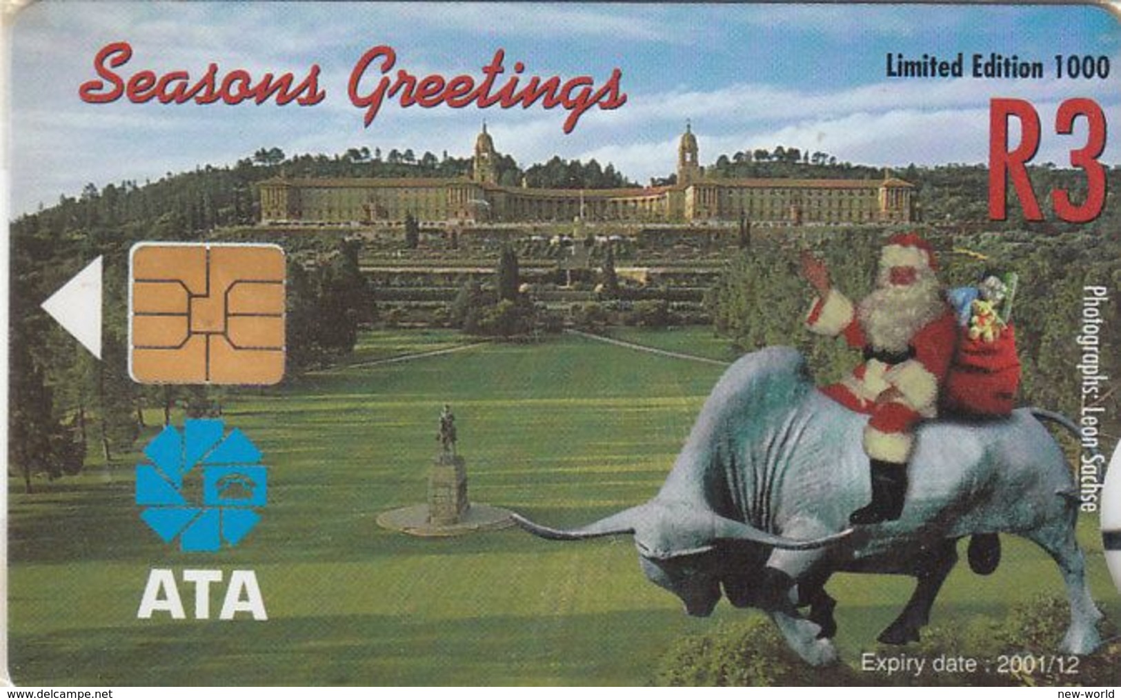 South Africa, Seasons Greetings, Christmas , Santa, Calendar 2000, Mint In Blister, Issue 1000 - Afrique Du Sud