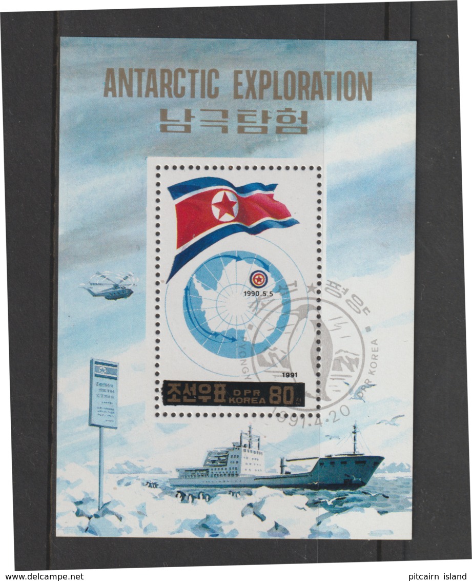 Korea N  1991  Block  Noordpool Expeditie  Used - Corea Del Nord