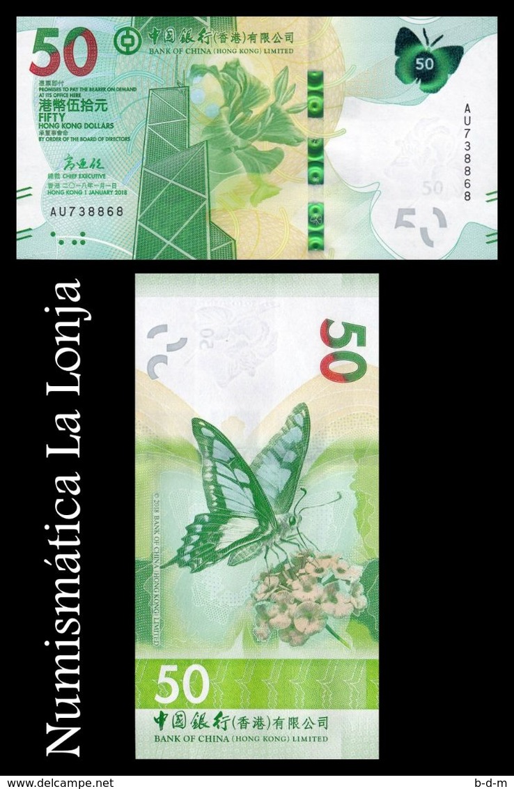 Hong Kong 50 Dollars Bank Of China 2018 (2019) Pick New SC UNC - Hongkong