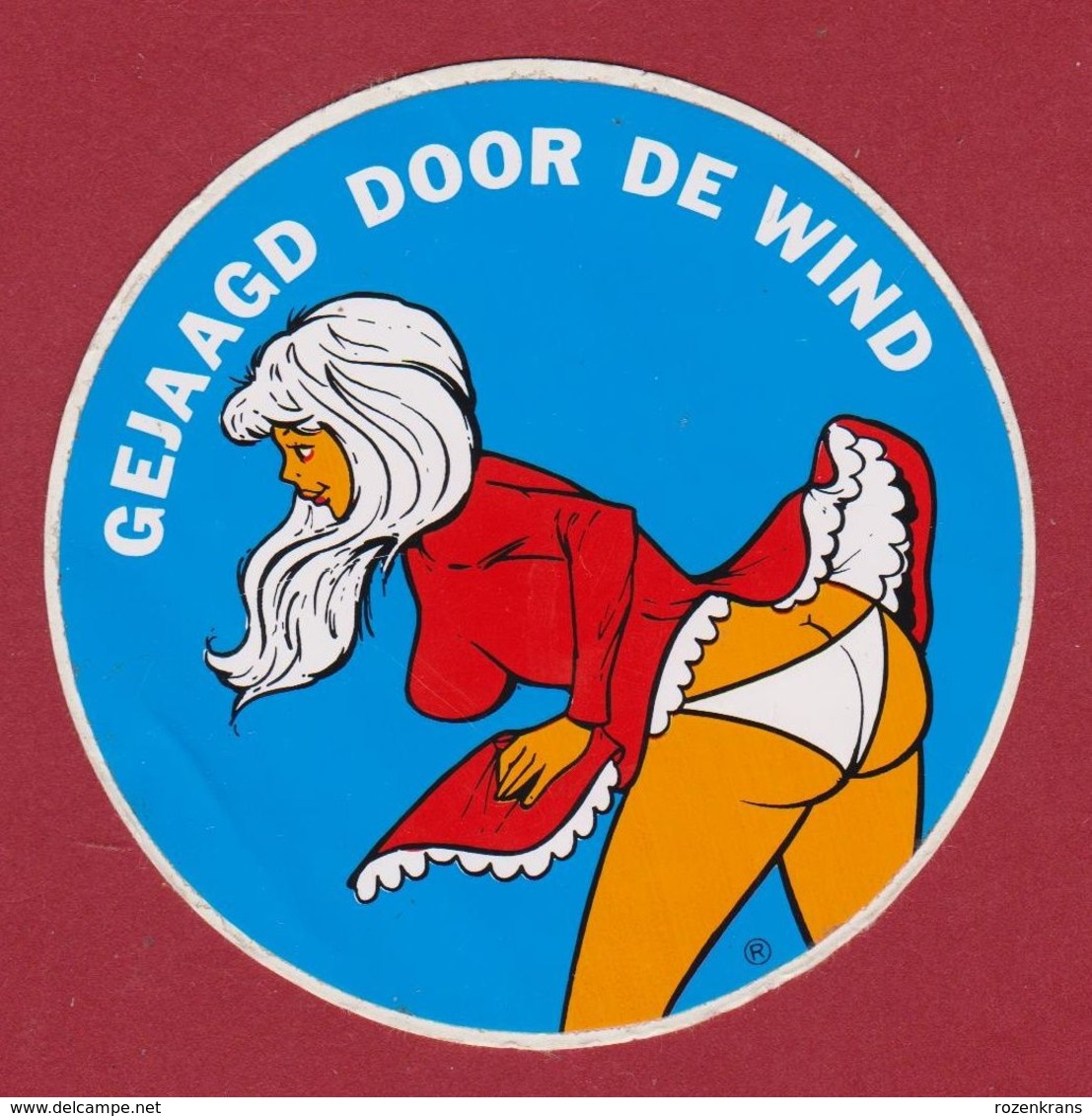 Gejaagd Door De Wind Pin Up Fesses Buttocks Slipje Underwear Sticker Adesivo Aufkleber Autocollant - Adesivi