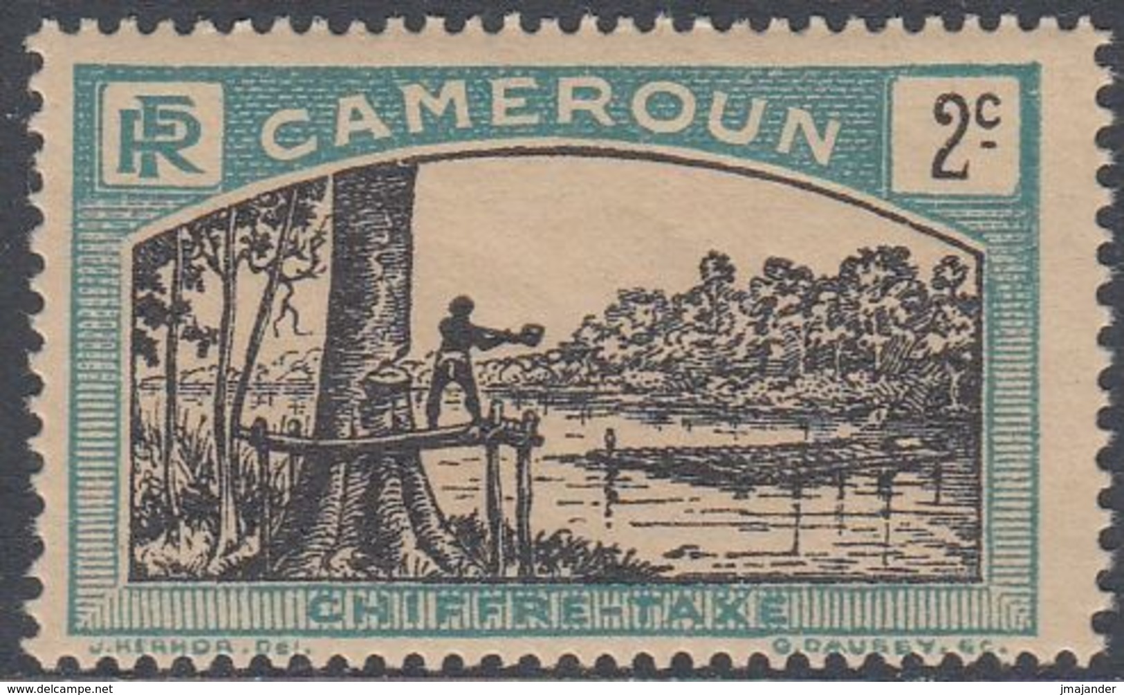 Cameroun 1925 - Postage Due Stamp: Lumberjack - Mi 1 ** MNH (tropical Gum) [1003] - Nuevos