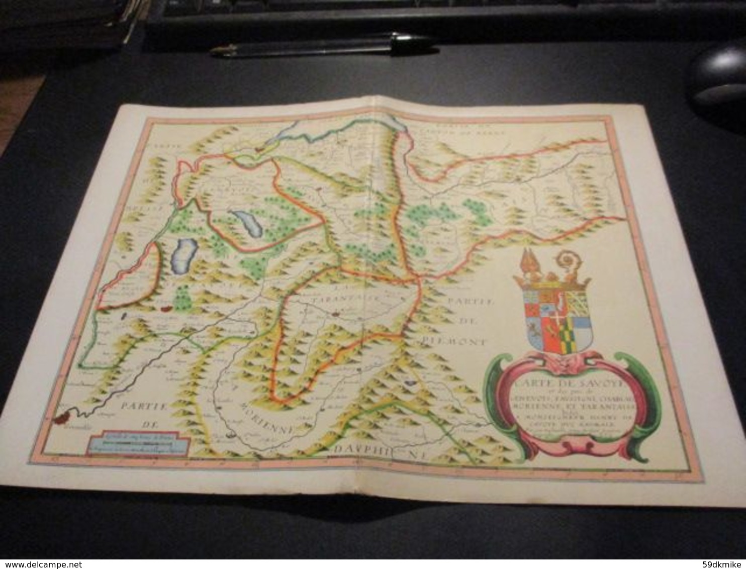 Carte Géographique LA SAVOIE + Livret -  Ed. SOCIETE GENERALE 1962 - Geographical Maps