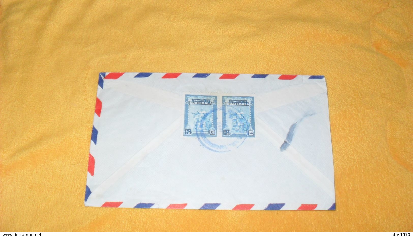 ENVELOPPE ANCIENNE DE 1965../ GUATEMALA POUR PARIS FRANCE..CACHETS + MARQUE ENTREGA INMEDIATA EXPRESS + TIMBRES X 6 - Guatemala