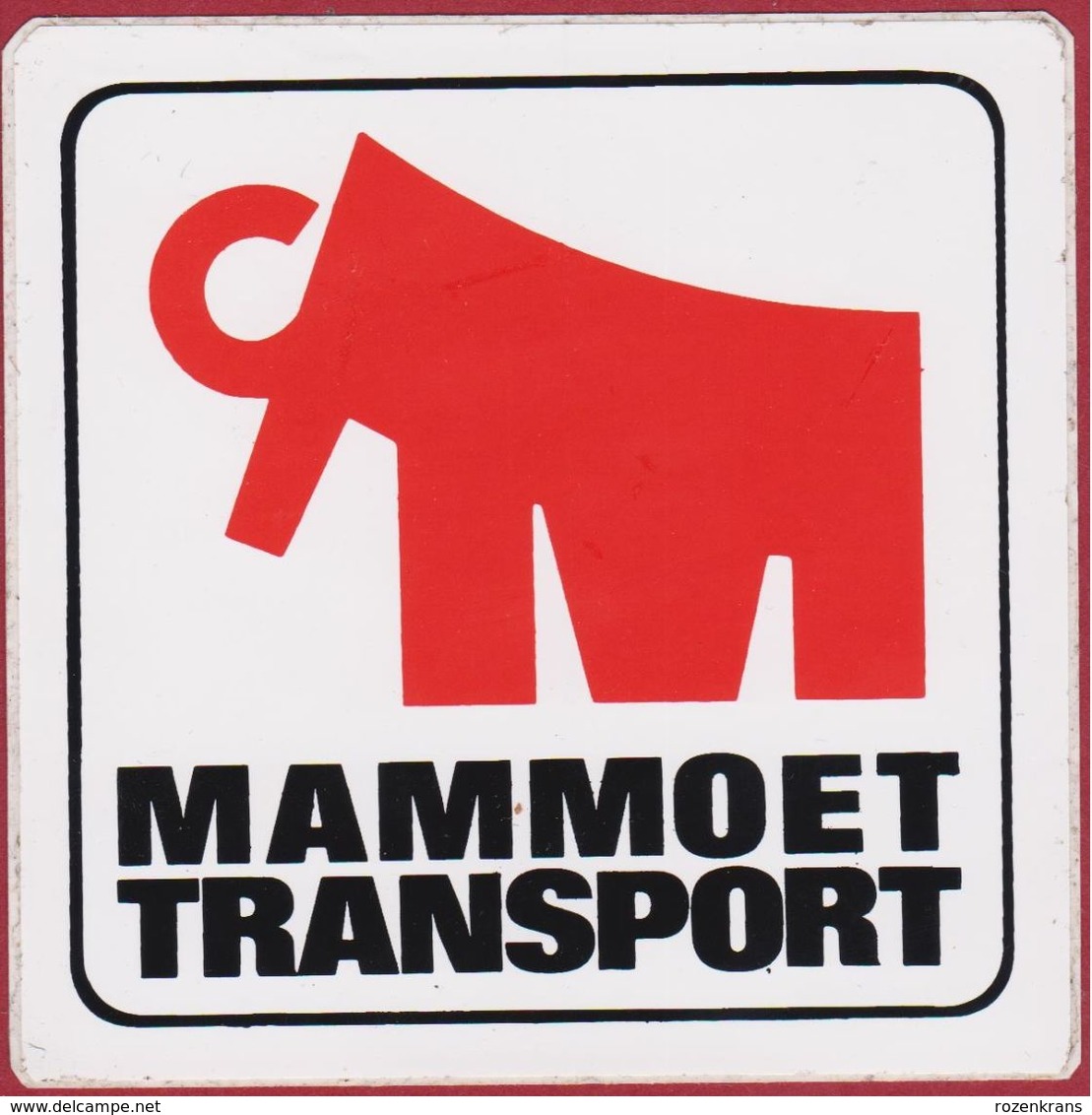 Mammoet Transport Mammoth Mammouth  Sticker Adesivo Aufkleber Autocollant - Stickers