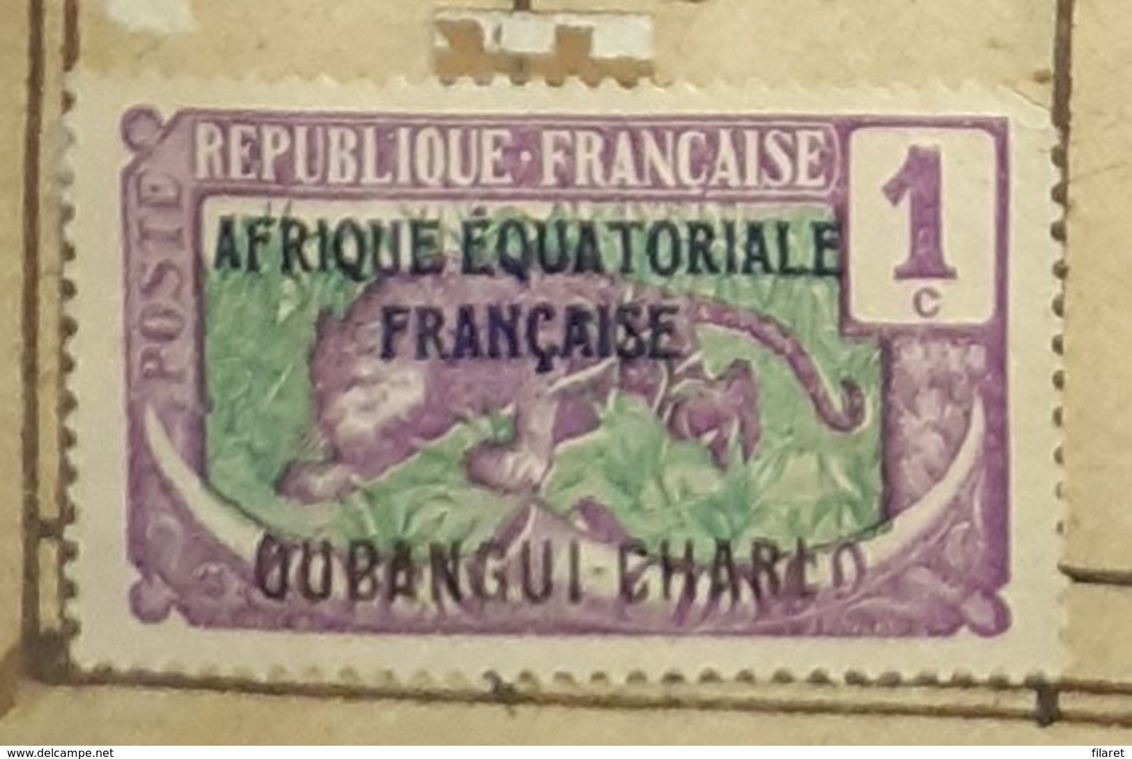 OUBANGUI-CHARI ,1C-USED STAMP - Gebraucht