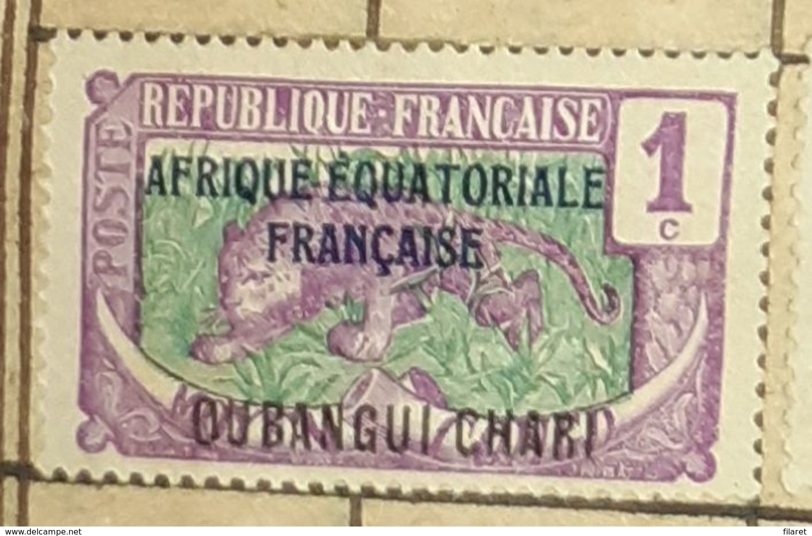 OUBANGUI-CHARI ,1C-USED STAMP - Used Stamps