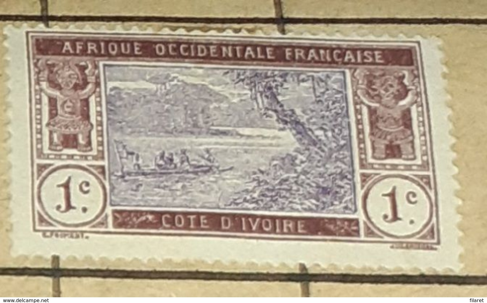 COTE D'IVOIRE,1C-USED STAMP - Usados