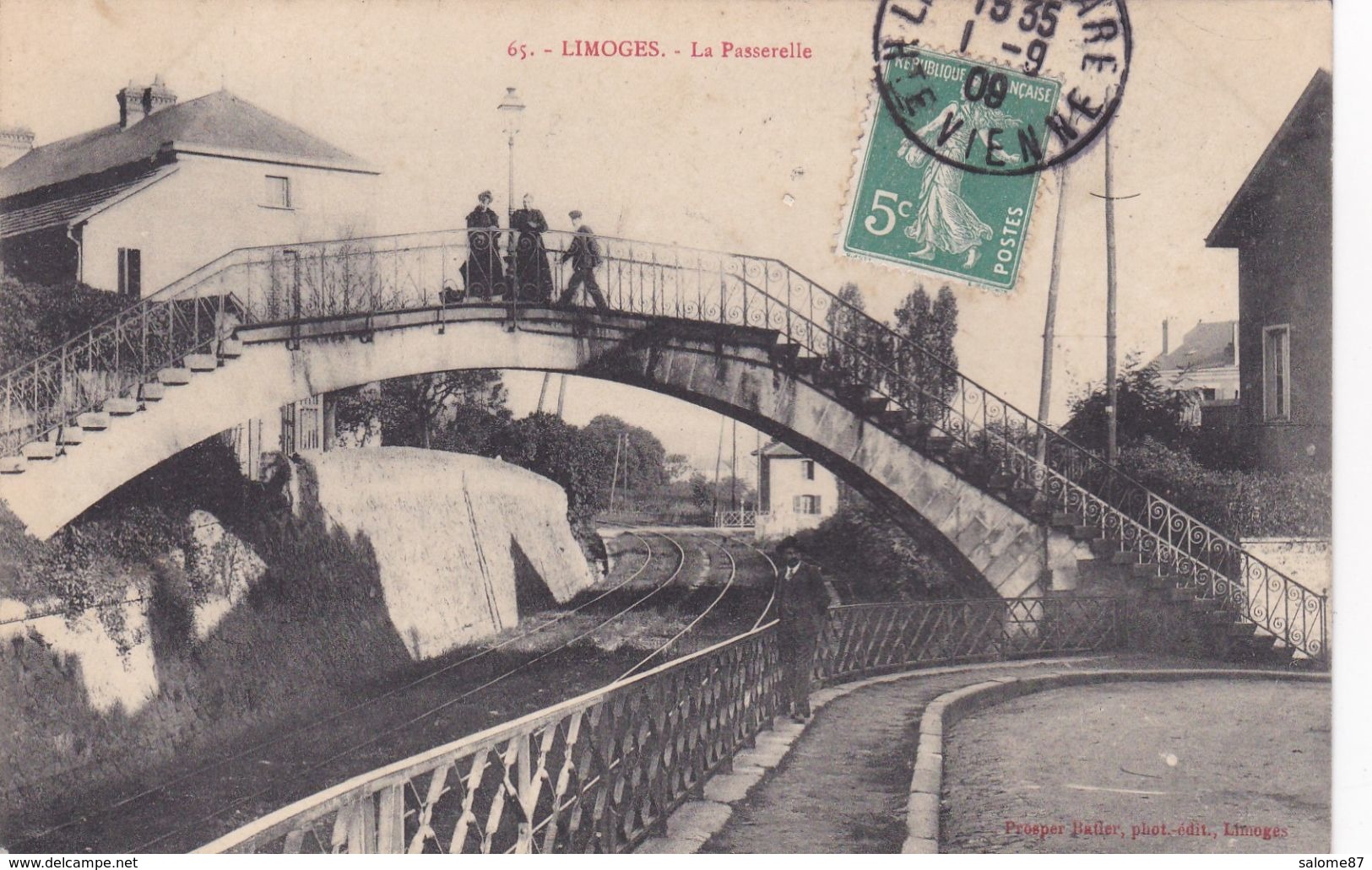 Cpa 65 LIMOGES LA PASSERELLE - Limoges