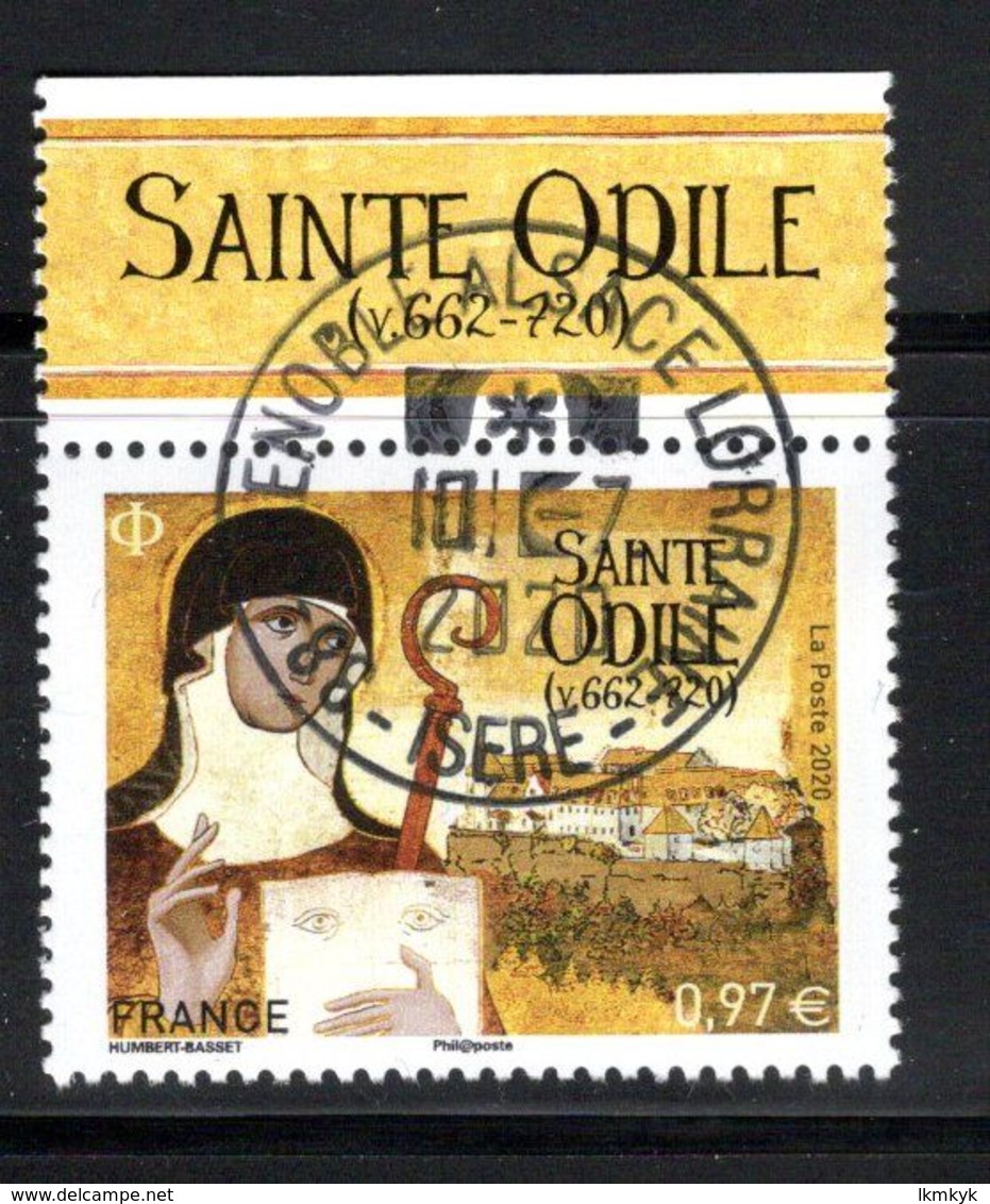 France 2020.Sainte Odile Cachet Rond Gomme D'Origine - Gebraucht