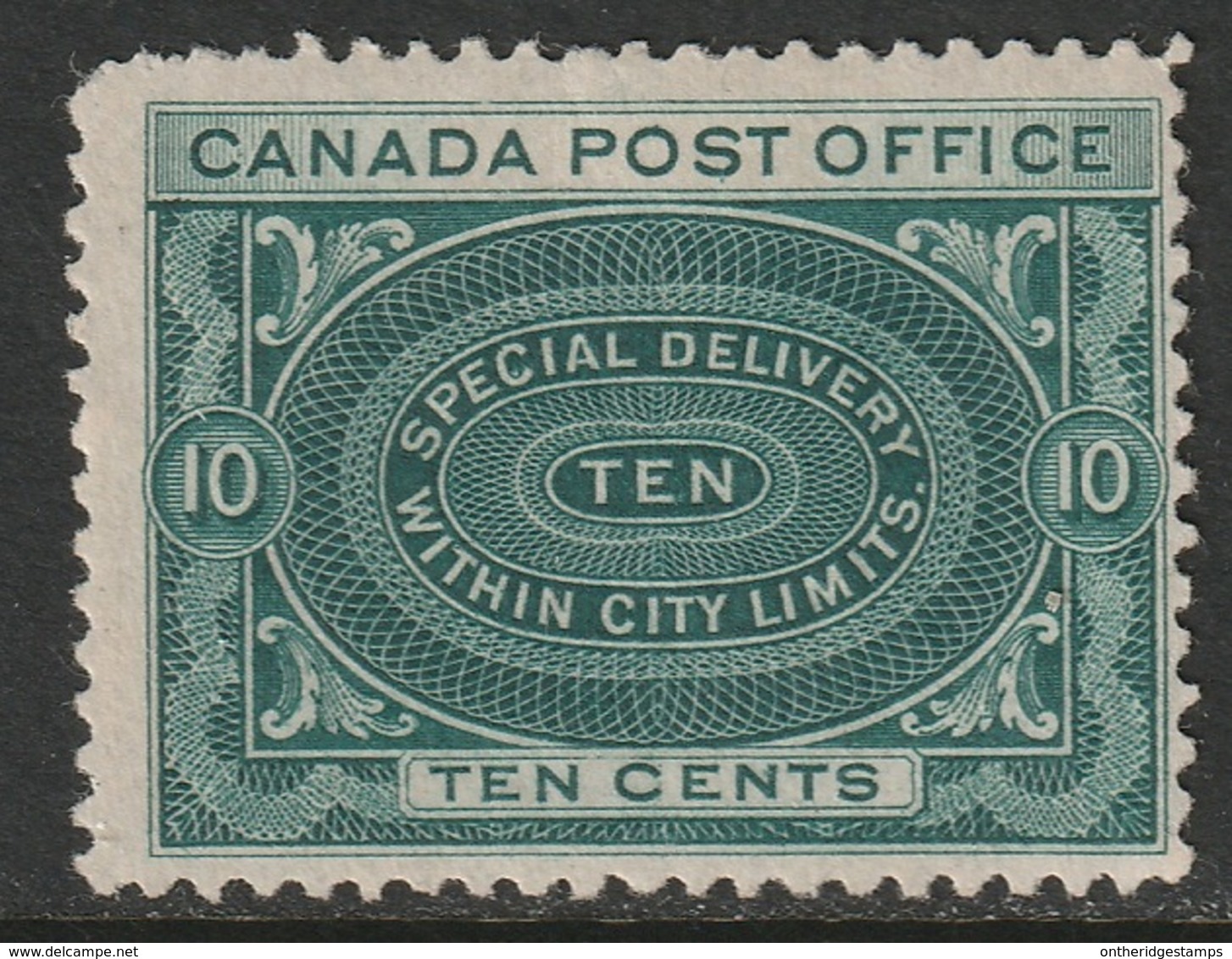 Canada 1898 Sc E1iv Mi 73a Yt E1 Special Delivery MH* Hinge Thin - Exprès