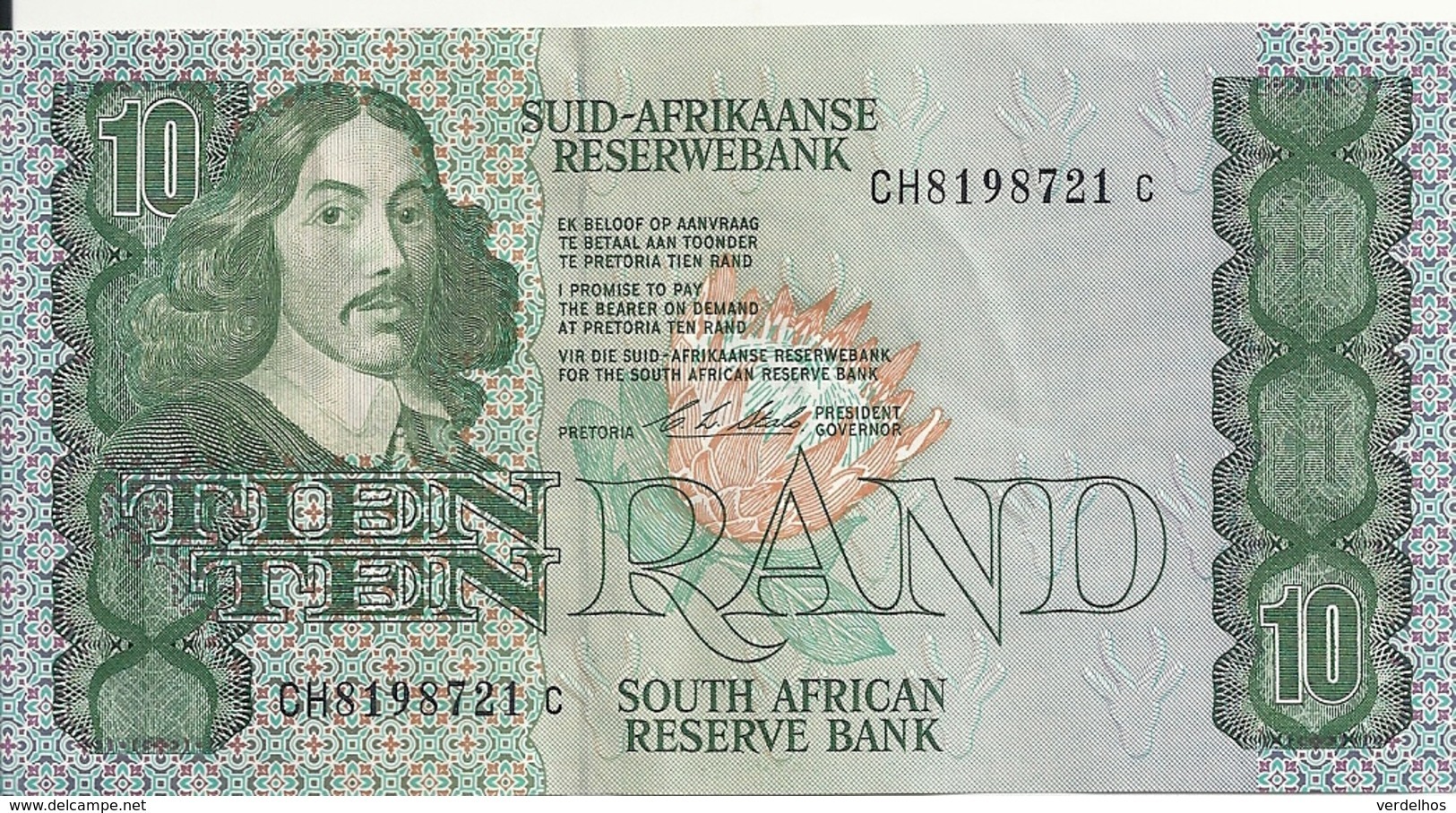 AFRIQUE DU SUD 10 RAND ND1981-90 AUNC P 120 Sign6 - Suráfrica