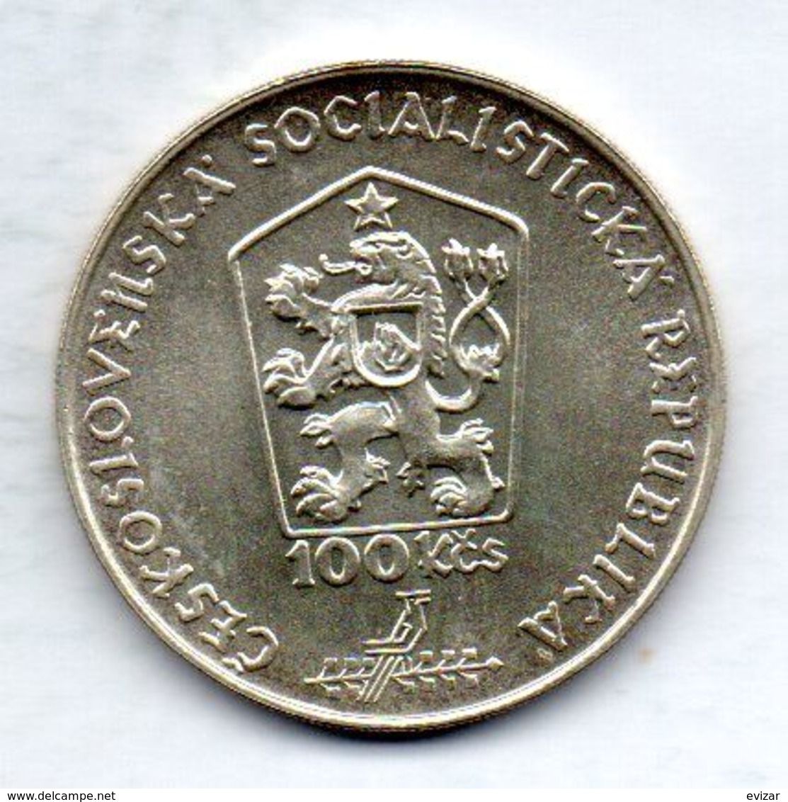CZECHOSLOVAKIA, 100 Korun, Silver, Year 1988, KM #132 - Tchécoslovaquie