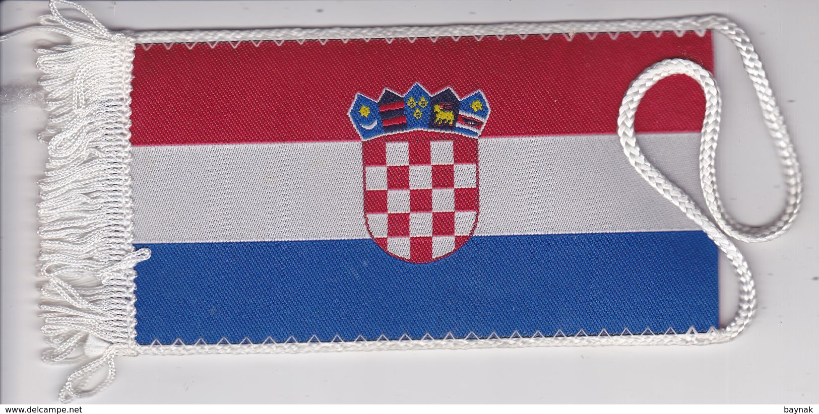 CROATIA  -   CROATIAN FLAG   - 16cm X 8 Cm  --  BANNER, PENNANT, DRAPEAU, BANDIERA - Flaggen