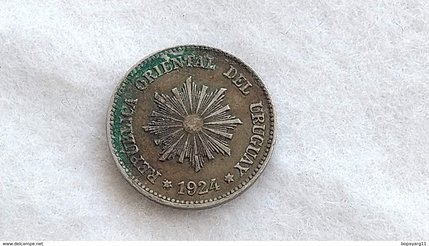 2 Centesimos Uruguay 1924 Monnaie Coin #14 - Uruguay