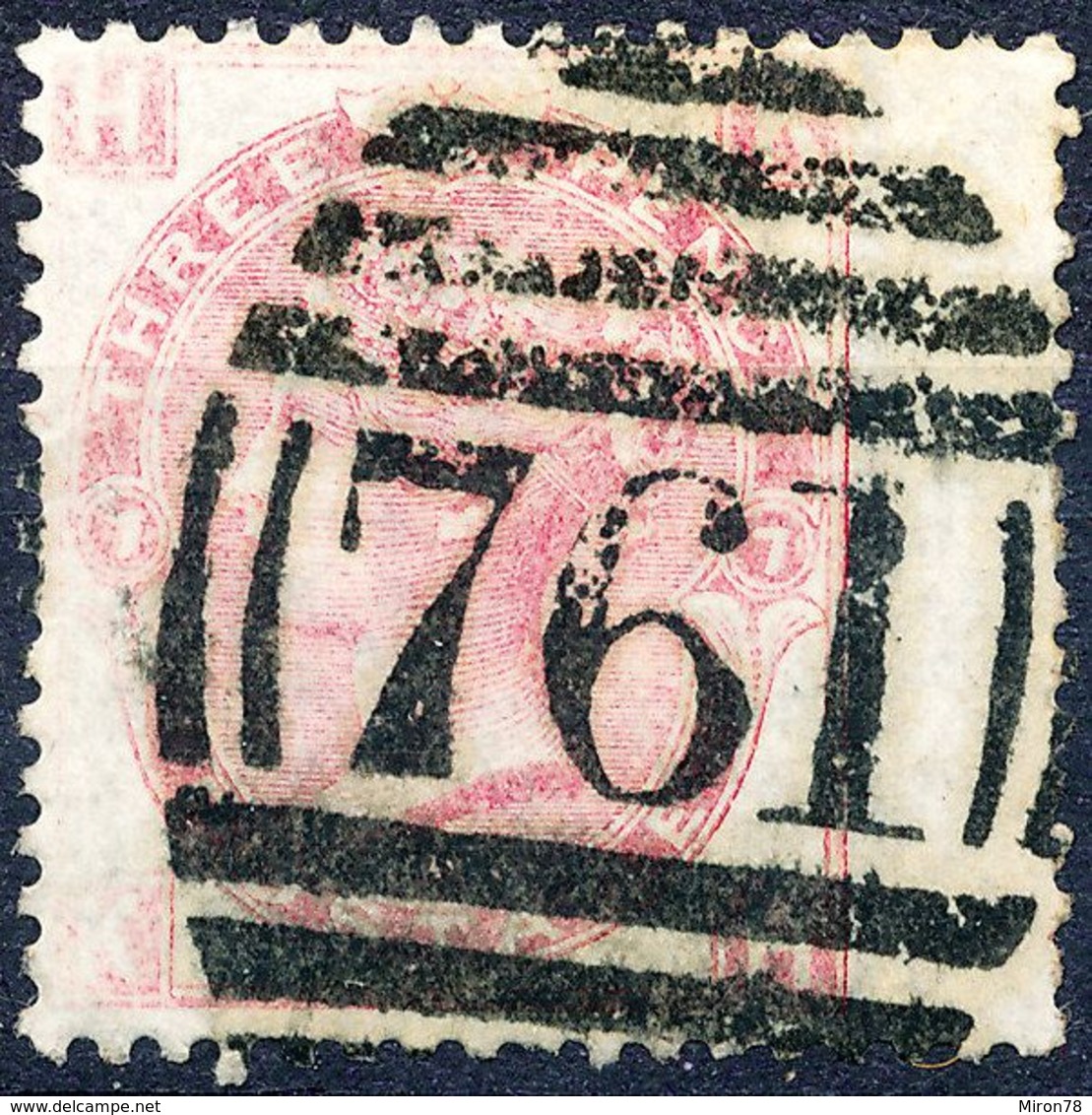 Stamp GREAT BRITAIN 1867 3p Used Lot3 - Usati