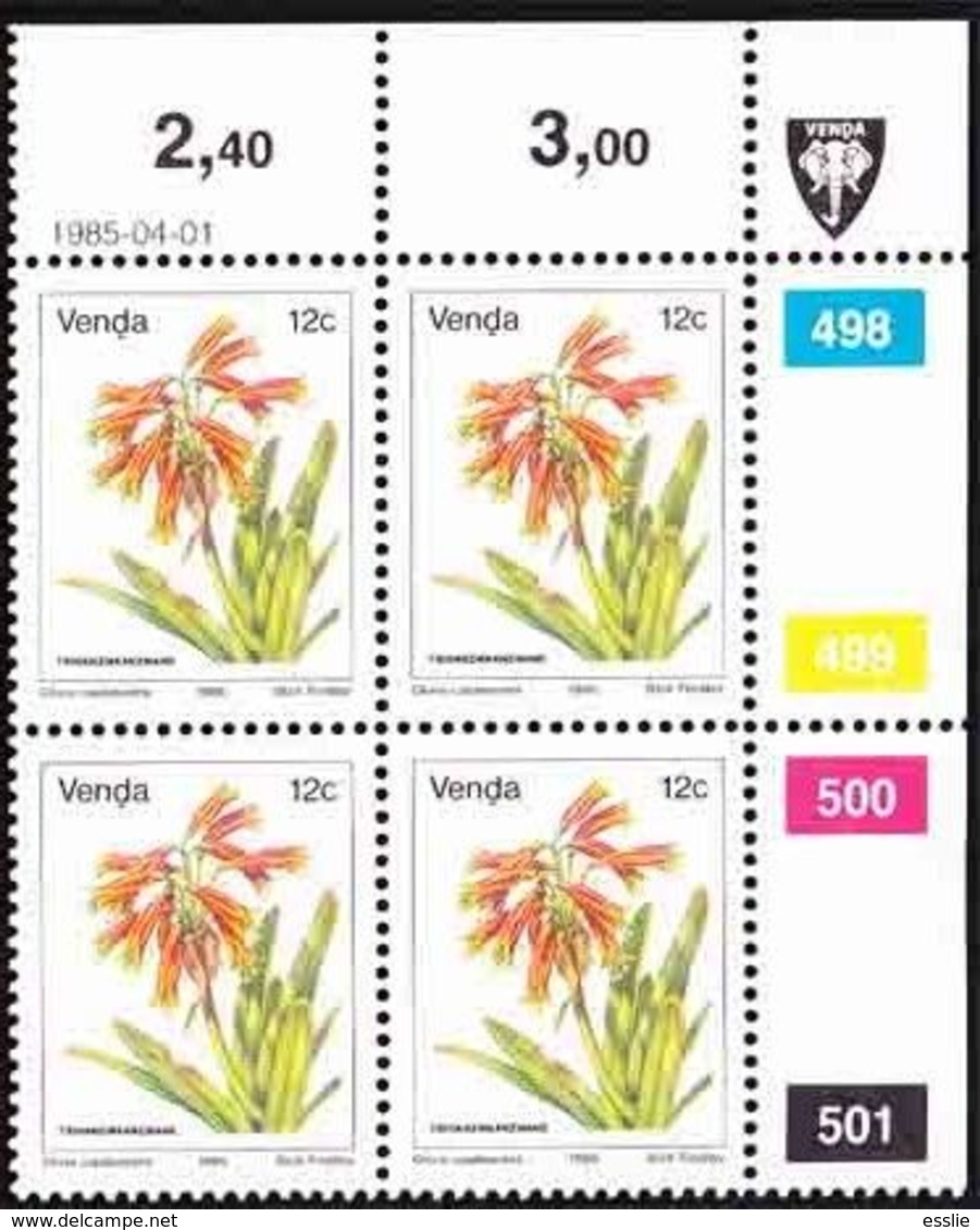 Venda - 1979 (1985 ) - 1st First Definitive Flowers - Additional Value -Single Control Block - Venda