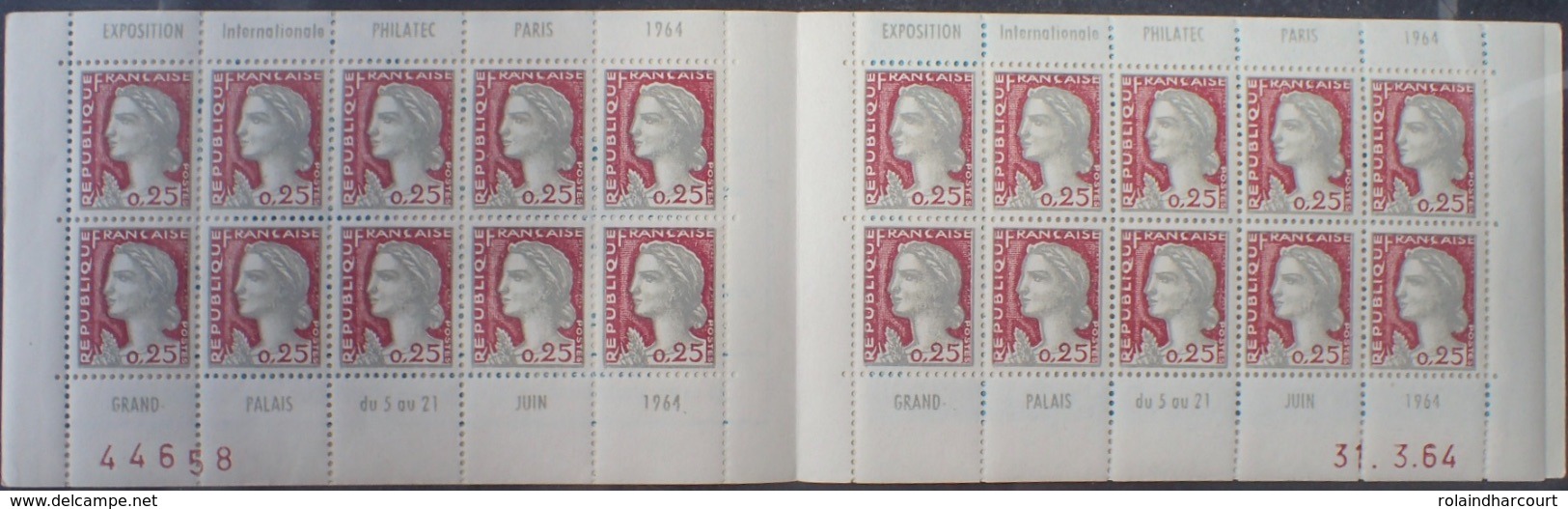 R1319/131 - 1964 - PHILATEC PARIS 1964 - TYPE MARIANNE DE DECARIS - CARNET N°1263-C4 NEUF** - Cote (2020) : 100,00 € - Autres & Non Classés