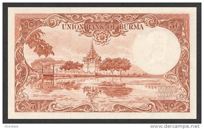 BURMA P. 50a 50 K 1958 UNC - Myanmar