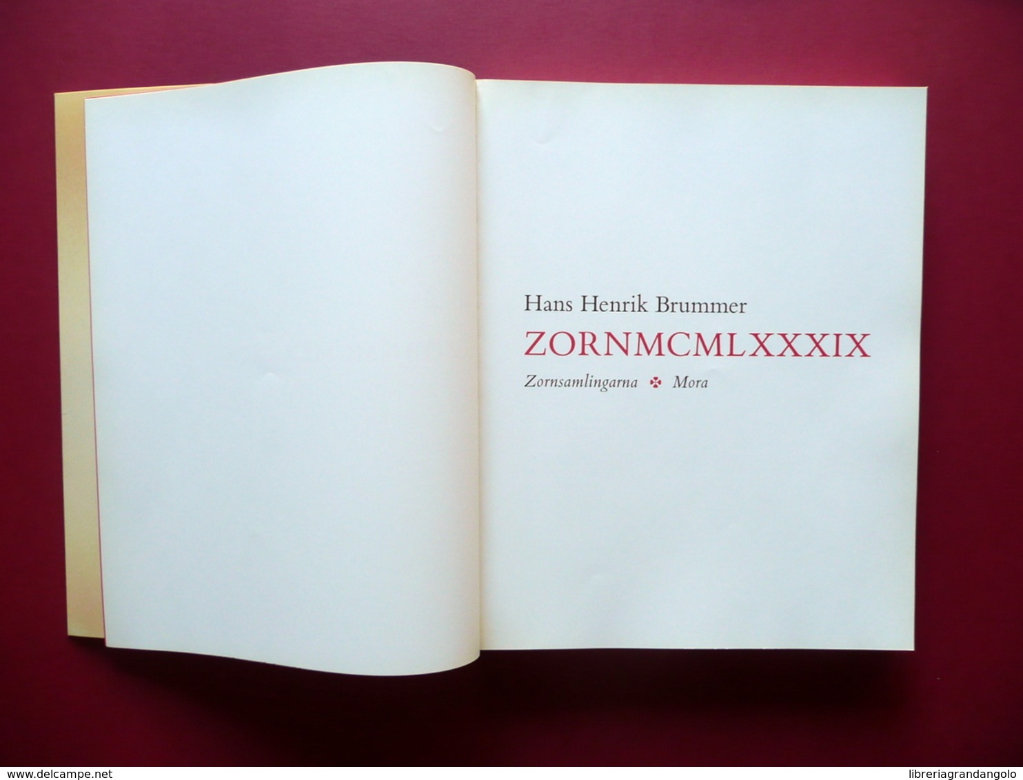 Zorn 1989 Hans Henrik Brummer Zornsamlingarna Mora 1989 Arte Pittura Svezia - Sin Clasificación