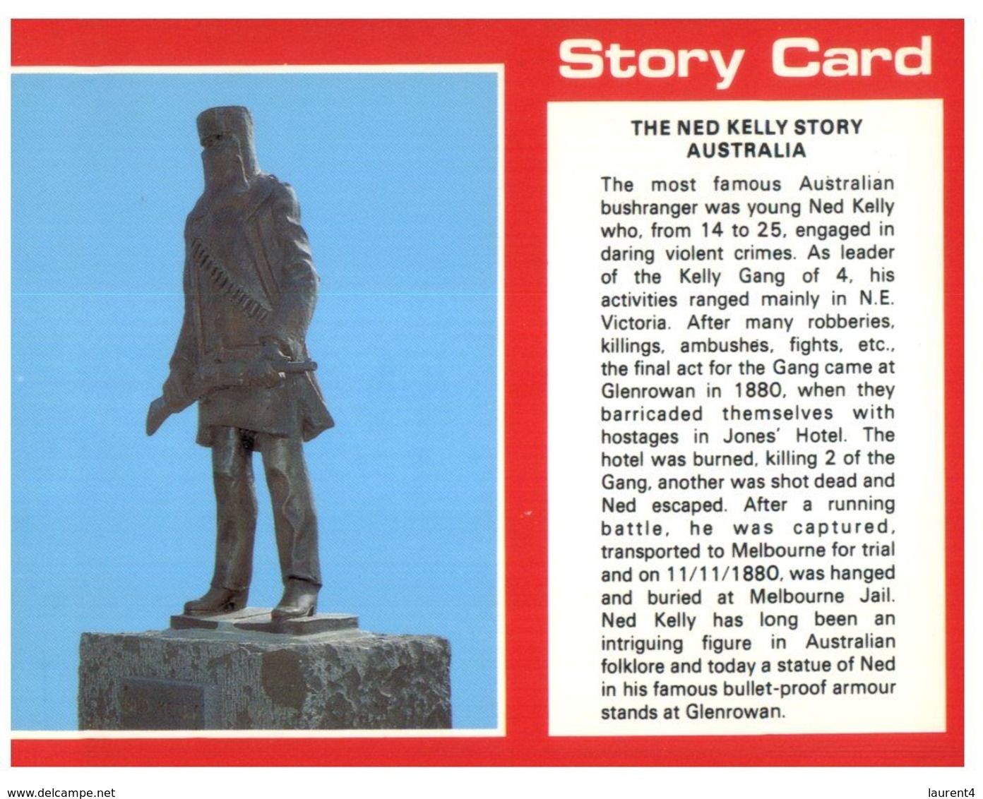 (C 17) Australia - Ned Kelly Story (Bushranger) - Outback