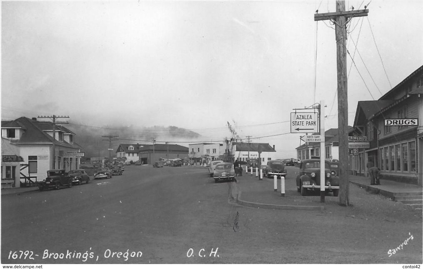 BROOKINGS CARTE PHOTO OLD PHOTO POST CARD RUE STREET OREGON ETATS UNIS - Other & Unclassified