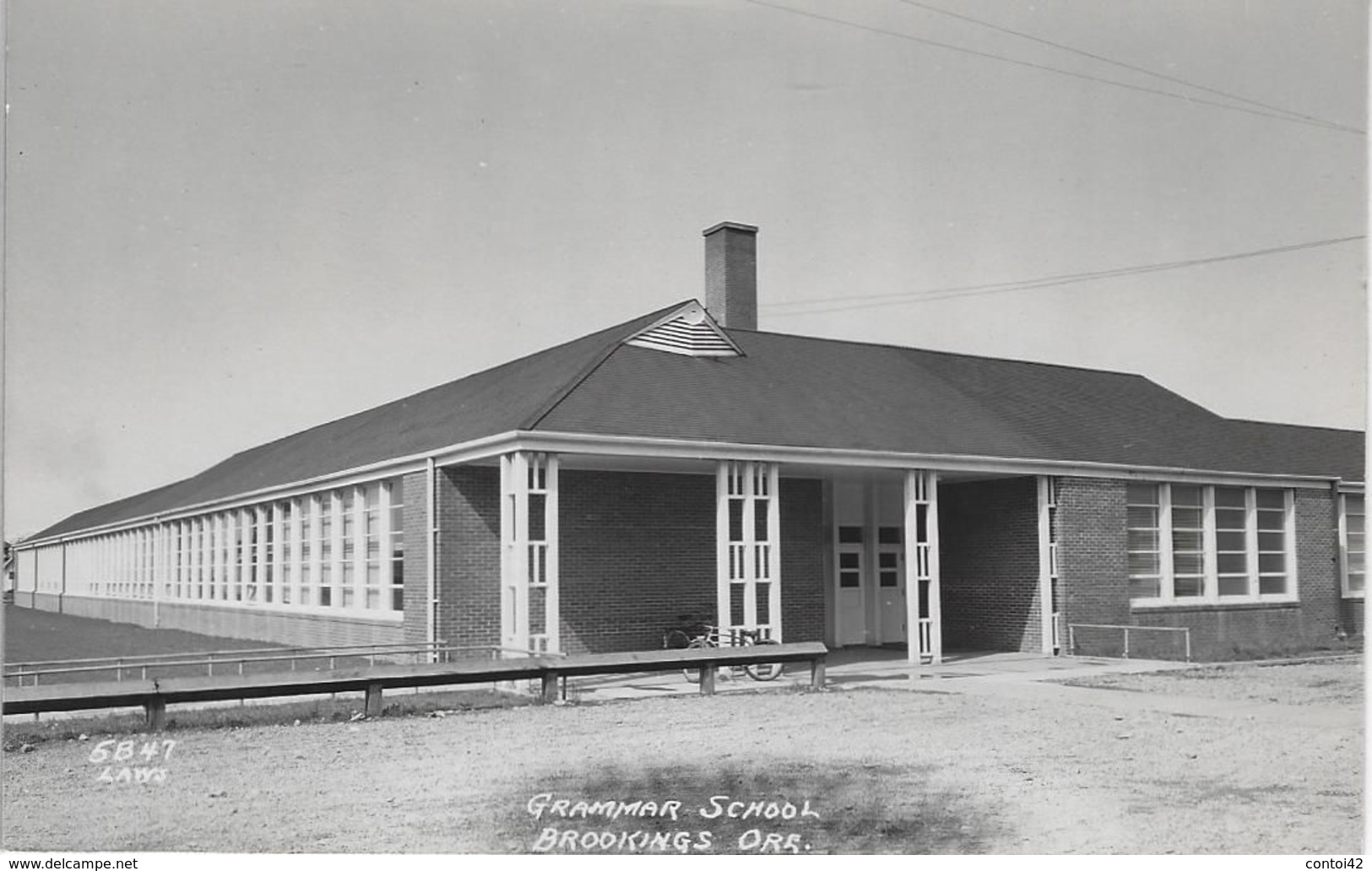 BROOKINGS CARTE PHOTO OLD PHOTO POST CARD GRAMMAR SCHOOL ECOLE OREGON ETATS UNIS - Autres & Non Classés