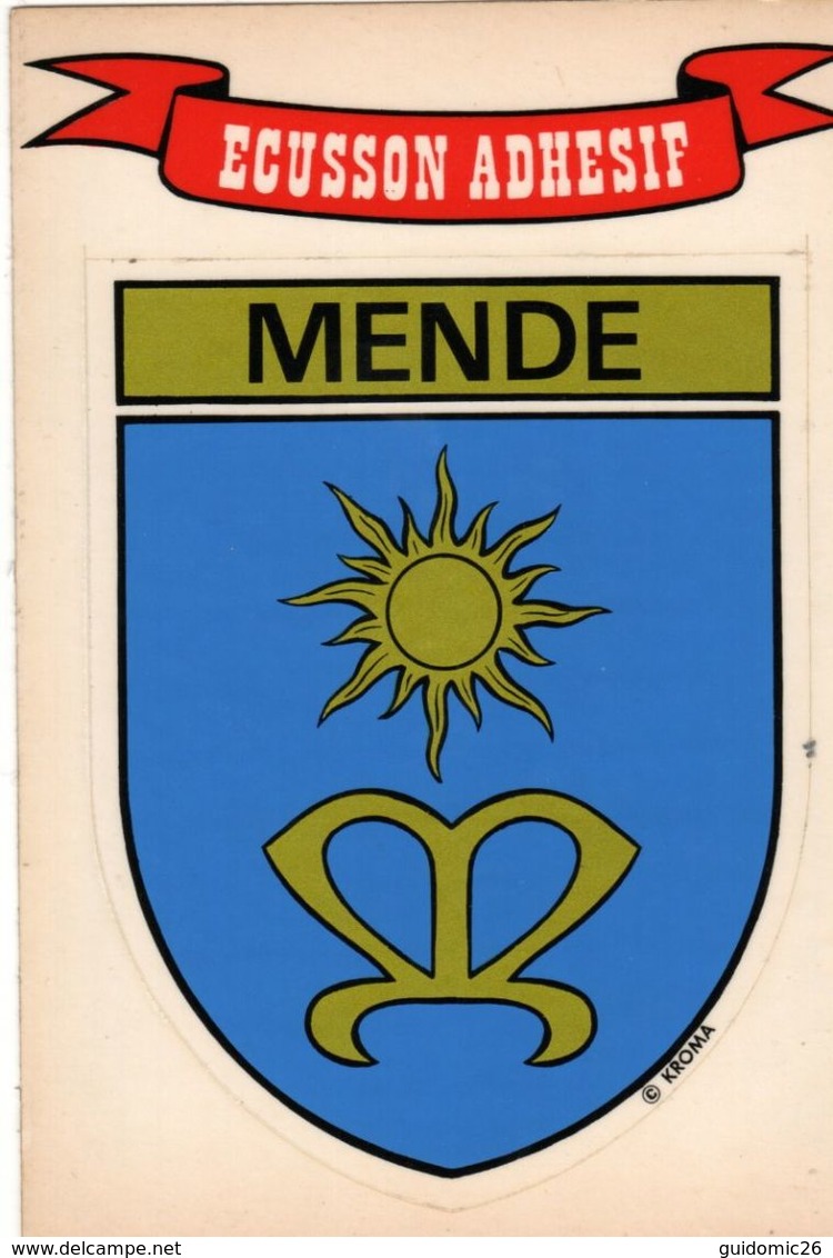 Mende Blason Ecusson Adhesif - Mende