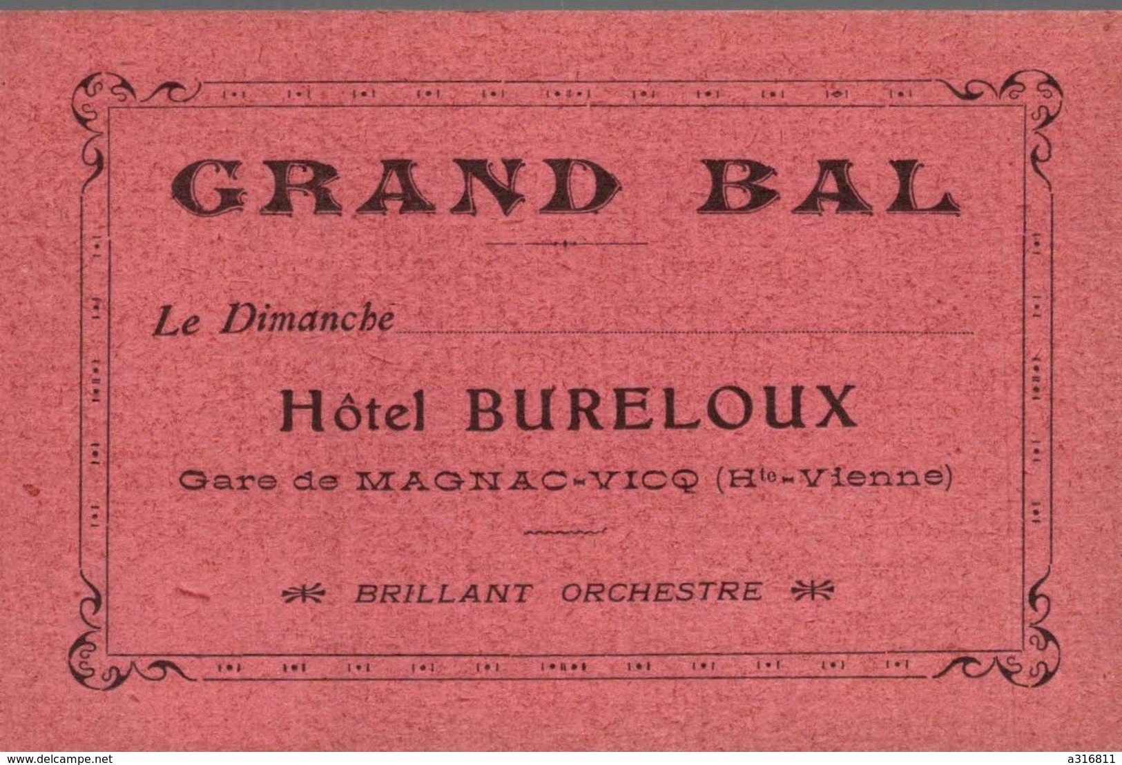 GRAND BAL HOTEL BURELOUX - Autres & Non Classés