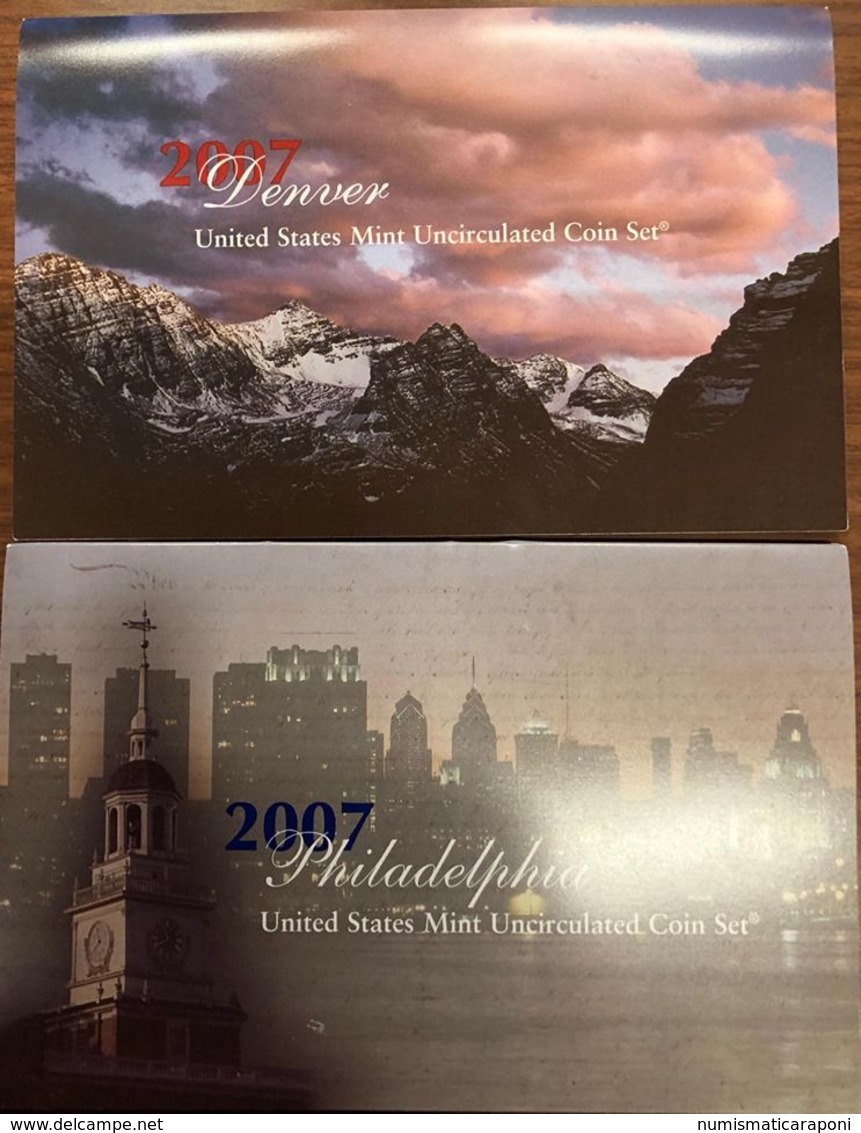 USA 2007 Philadelphia + Denver Unc Coin Set - Münzsets