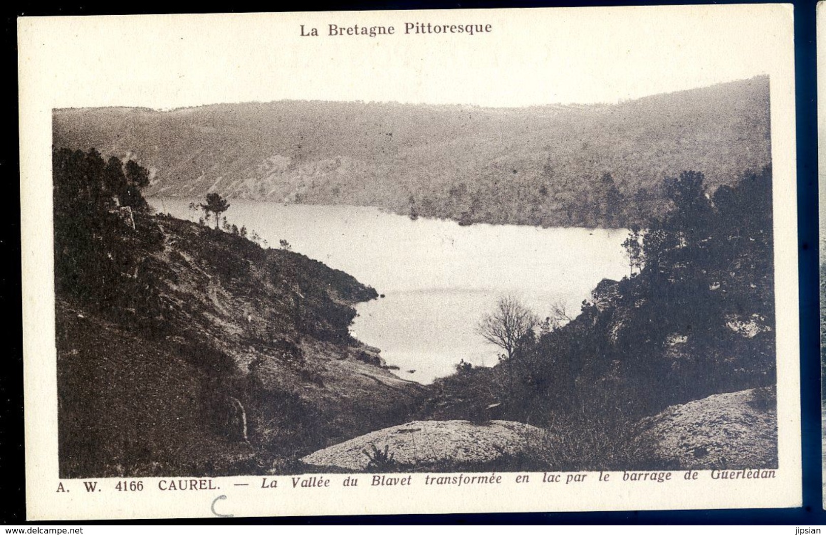 Cpa Du 22 Caurel La Vallée Du Blavet Transformée En Lac Par Le Barrage De Guerlédan    AVR20-72 - Caurel