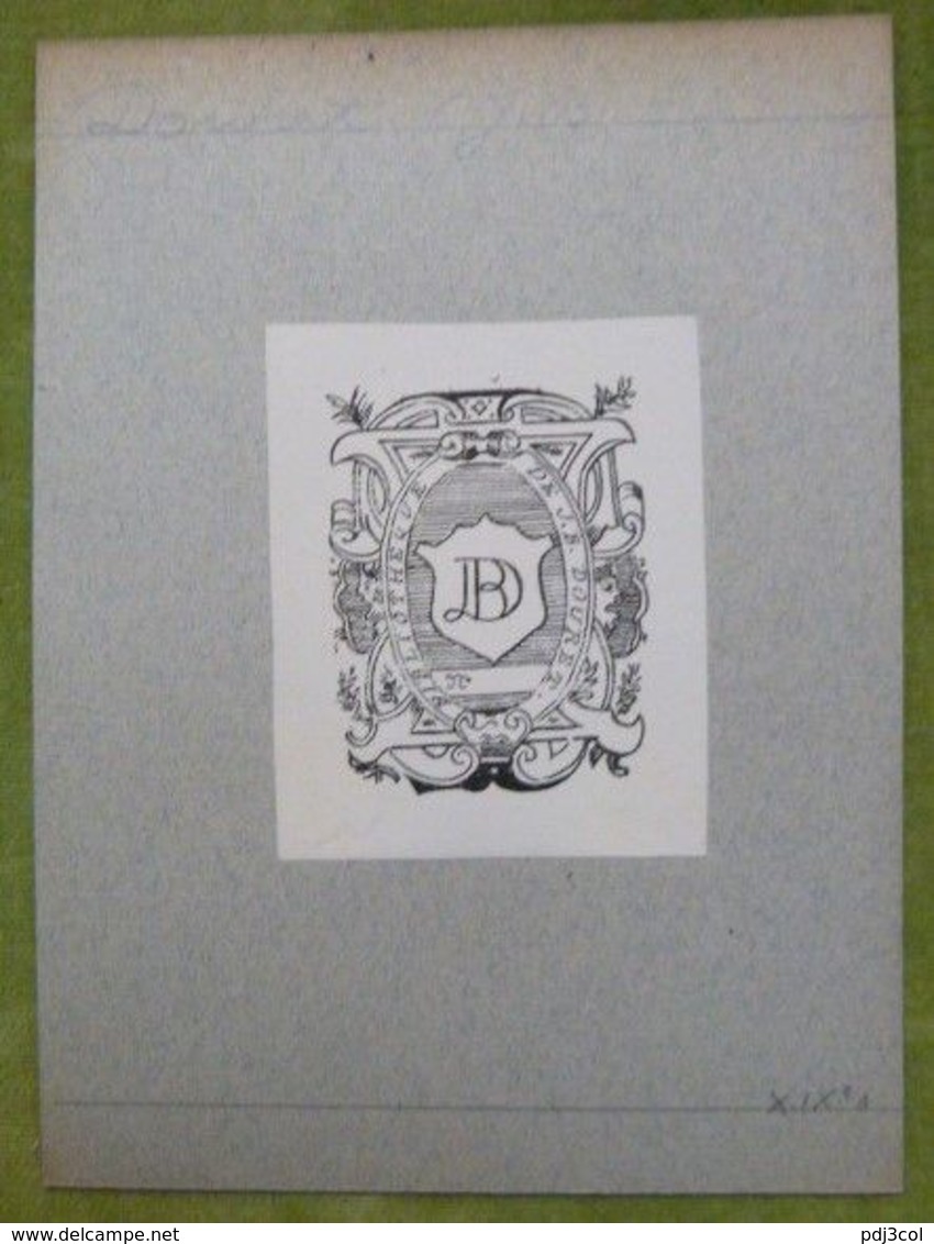 Ex-libris Illustré XIXème - PAYS BAS - J.B. DOURET - Bookplates