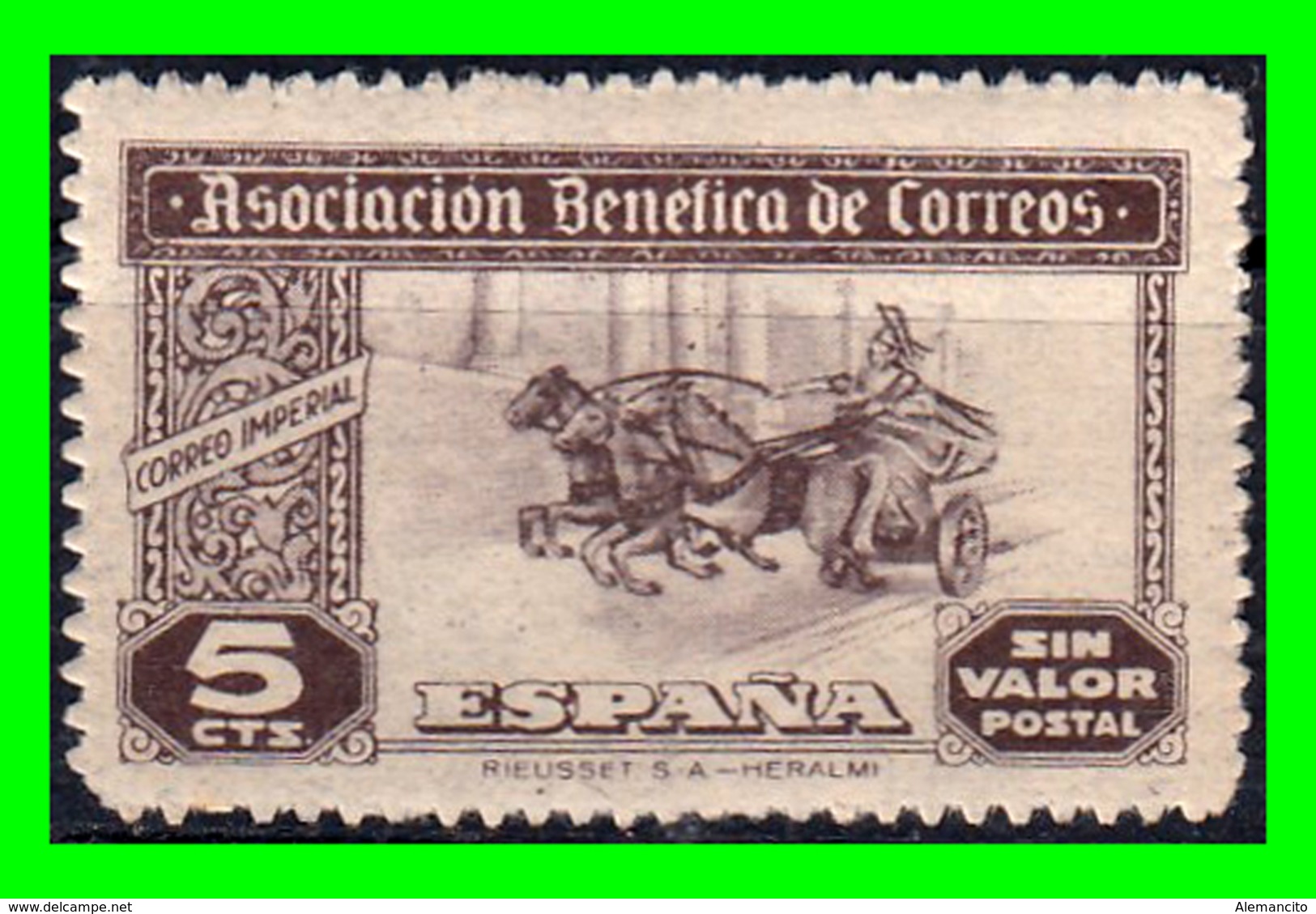 SELLO ASOCISCION BENEFICA DE CORREOS AYUDA A NECESITADOS - Postage-Revenue Stamps