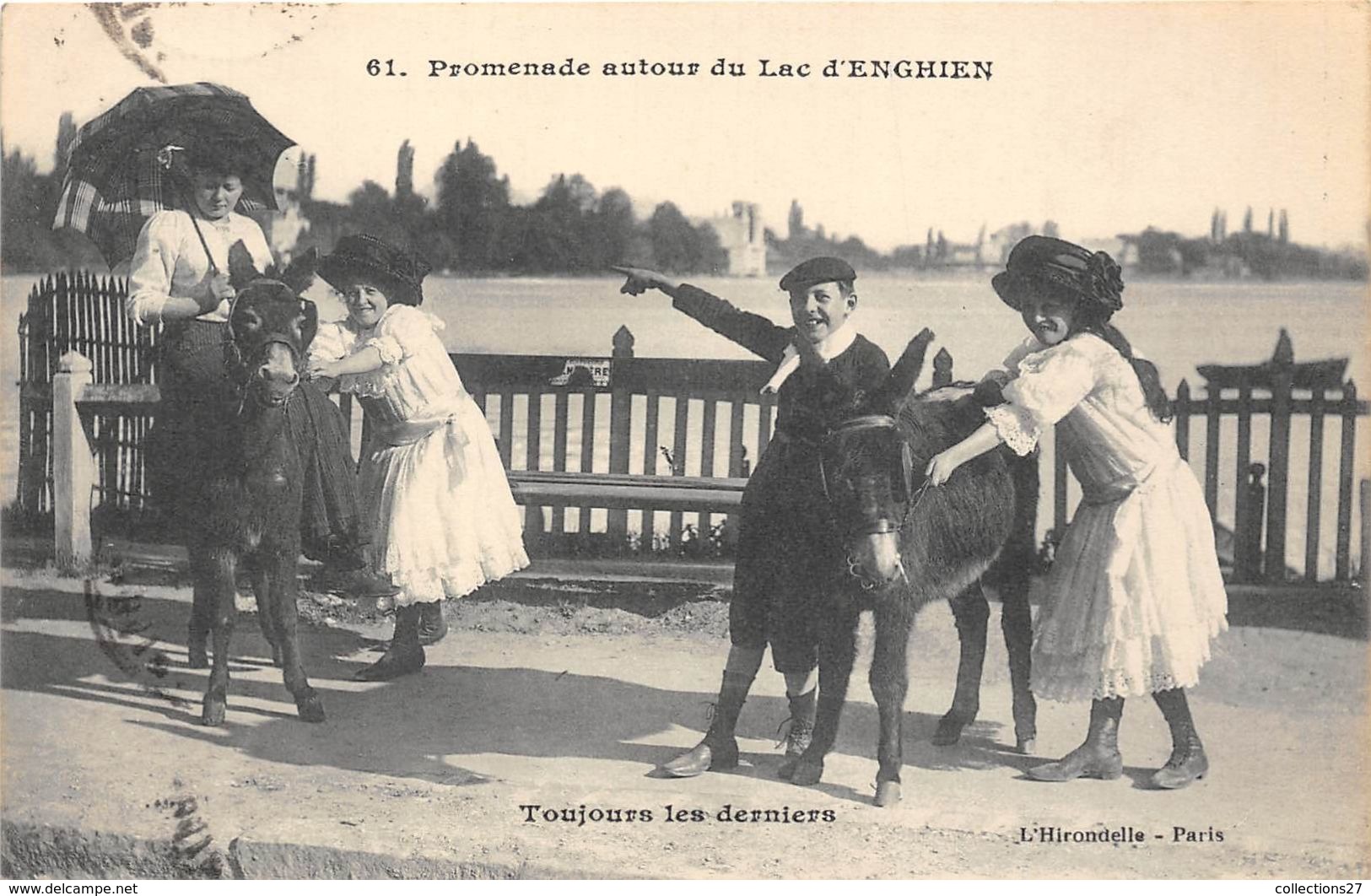 95-ENGHIEN- PROMENADE AUTOUR DU LAC D'ENGHIEN, TOUJOURS LES DERNIERS - Enghien Les Bains