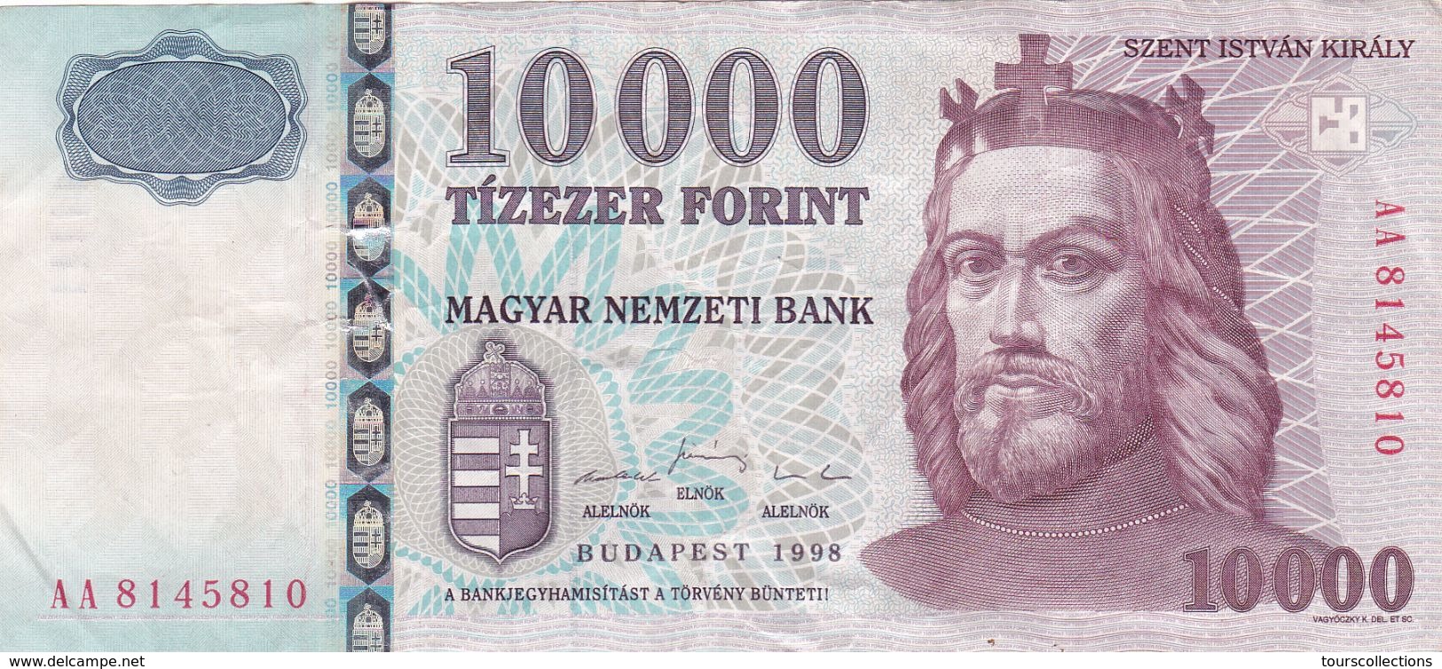 BILLET HONGRIE MAGNAR 10000 FORINT De 1998 - ROI ST STEPHAN - Pick 183 B - TTB - Ungarn