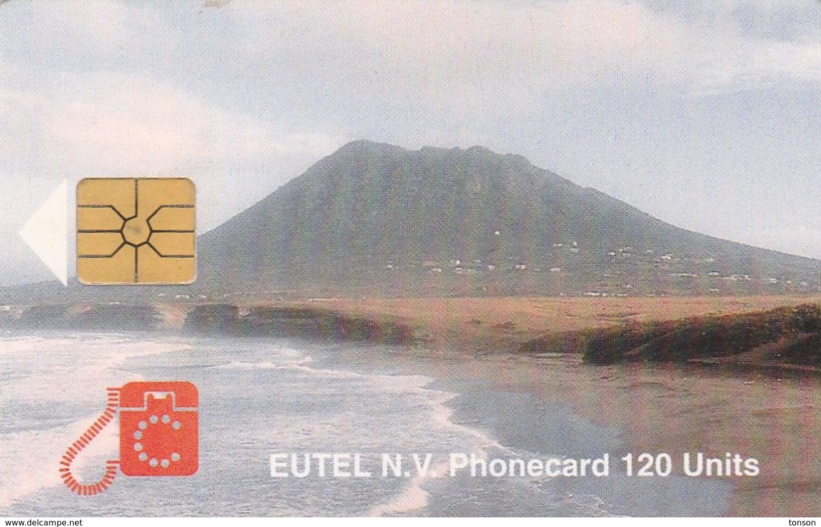 St. Eustatius - Eutel, EUS-E-07, The Quill, 2 Scans.    GEM1A (Symmetric Black) - Antillen (Niederländische)