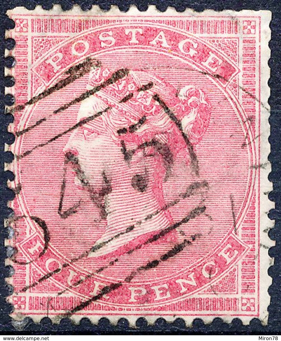 Stamp GREAT BRITAIN 1855-57 4p Used Lot23 - Oblitérés