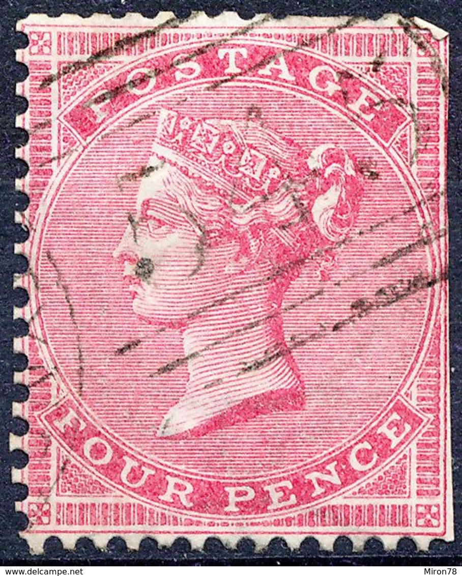 Stamp GREAT BRITAIN 1855-57 4p Used Lot25 - Usados