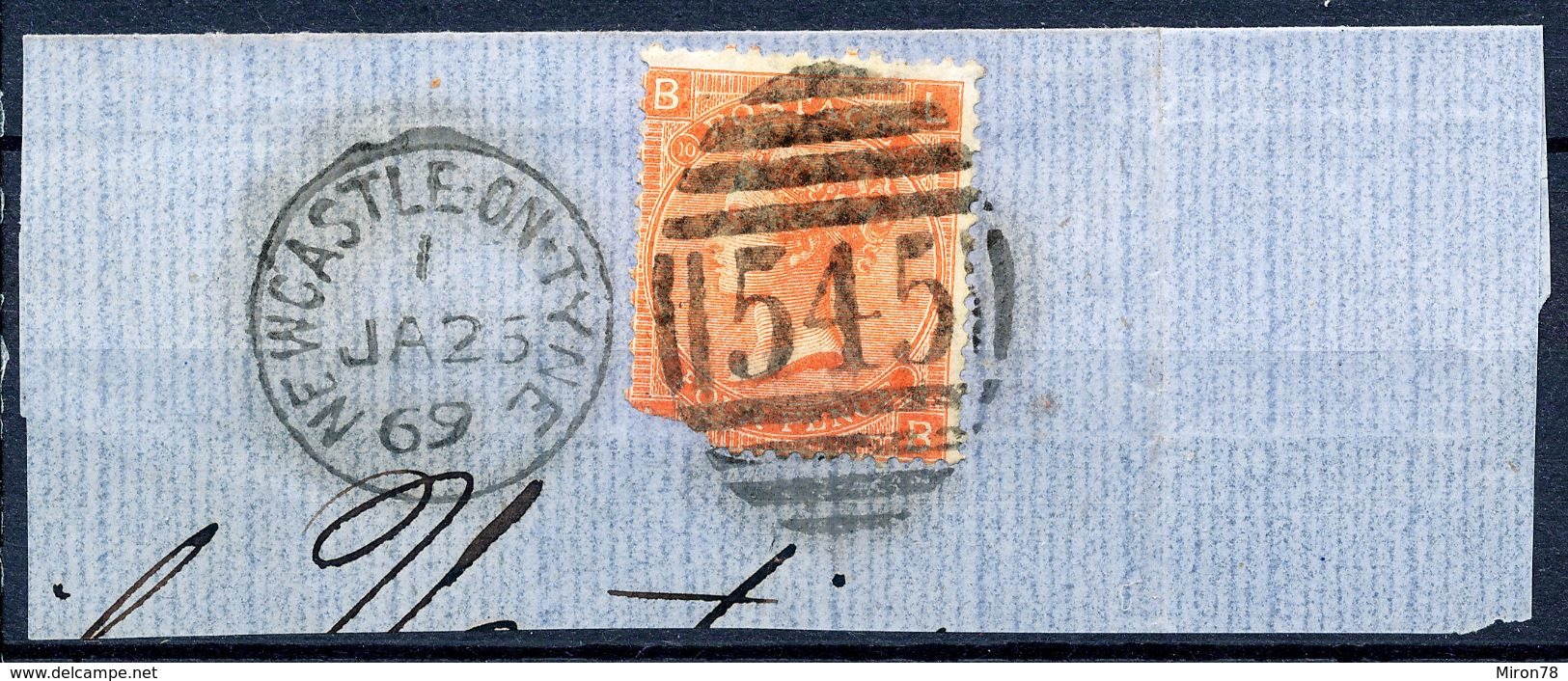 Stamp GREAT BRITAIN 1865 4p Used Lot36 - Usados